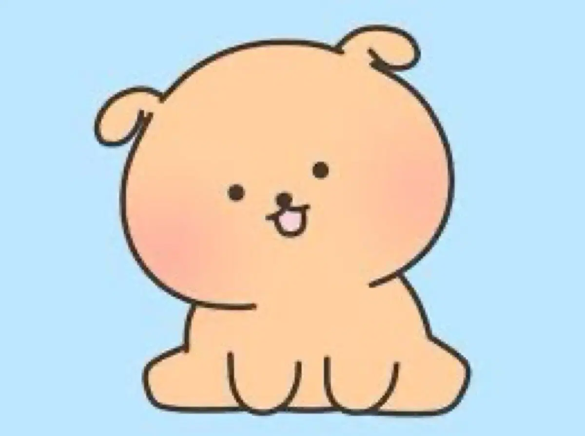 Cute puppy character doll